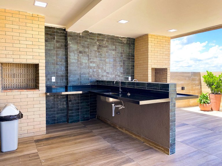 Flat Moderno no Beijupirá Exclusive 104 - Conforto em Porto